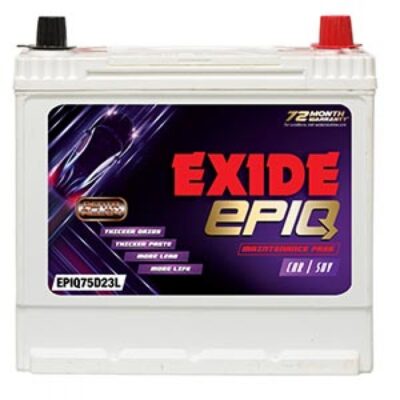 Exide EPIQ EPIQ75D23L 68AH Battery
