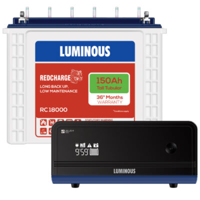 Luminous Zelio+1100 Inverter + Luminous RC18000 150AH Battery