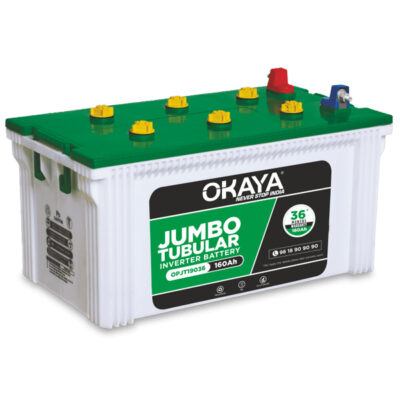 Okaya OPJT19036 160AH Jumbo Tubular Inverter Battery