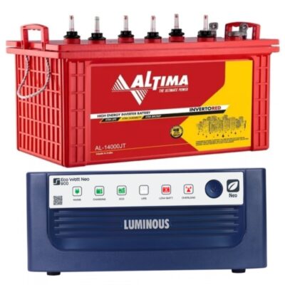 Luminous Eco Watt 900 Inverter + Altima 14000JT 140AH Tubular Battery Combo