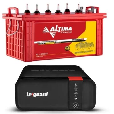 Livguard LG700 S/W Inverter + Altima 14000JT 140AH Tubular Battery Combo.