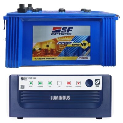 Luminous Eco Watt Neo 900 + SF Sonic ST42S1350 135AH Battery